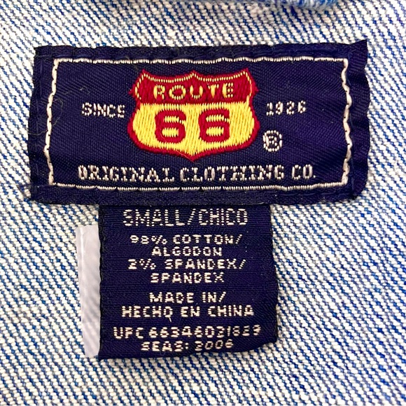 🌻Route 66 Vintage Denim Jacket🌻 - Picture 11 of 12